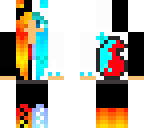 fire and ice fox girl