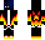 girl base - flame hoodie