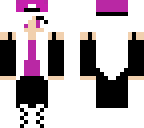 girl skin with purple cap