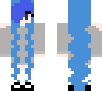 long blue hair