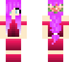 pink outfit purple braid