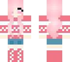 pretty girl with pink hair