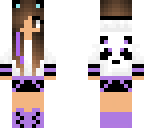 purple panda girl