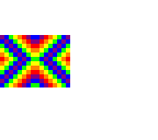 rainbow abstract pixel painting - oc
