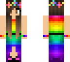 rainbow dress girl