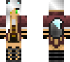 white haired warrior girl