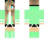 wolf mint green girl