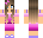 aubrey in her pink dress