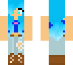 blue beach girl