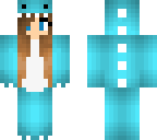blue dino girl