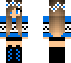 blue flower girl