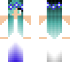 blue flower girl