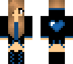 blue heart girl