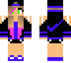 blue nike girl