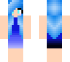 blue prom girl
