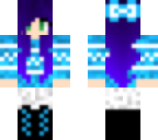 blue winter girl