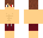 boy in swim trunks
