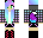 colorful wolf girl
