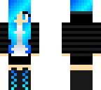cool blue girl