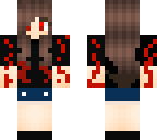 demon girl with blood  edited pants