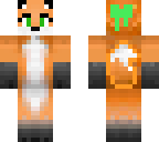 fox with bow twin