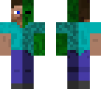 half zombie steve