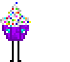 purple cupcake