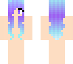 purple haired girl base