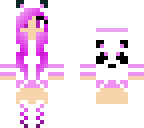 purple panda girl