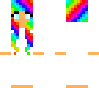 rainbow hair girl