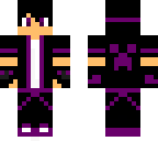 shadow slayer with creeper face on the back