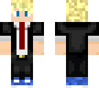 blonde tuxedo