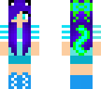 blue cat girl