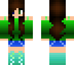 blue green cool girl