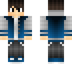 blue hood with headphones