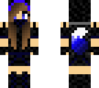 blue ninja wolf girl