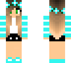 blue ombre girl