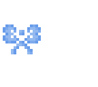 bow pixel art blue