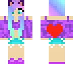 cat heart girl