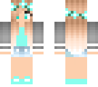 cute aqua summer girl