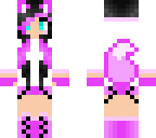cute pink wolf girl