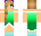 green prom girl