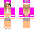 herobrine tomboy girl with eyes
