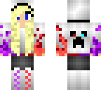 purple and red power girl