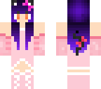 purple haired kawii chan