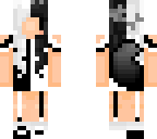 black and white chibi