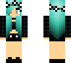 blue haired girl