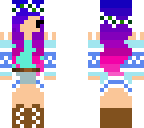 cute stylish girl with blue-to-pink ombre alex