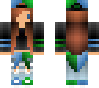 green and blue girl