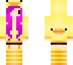 pink haired duck